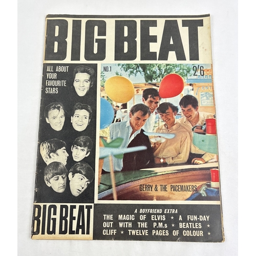 120 - First issue No. 1 of Big Beat, vintage 1960's pop music magazine, featuring Gerry & The Pacemakers o... 