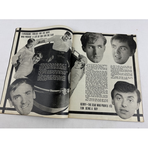 120 - First issue No. 1 of Big Beat, vintage 1960's pop music magazine, featuring Gerry & The Pacemakers o... 