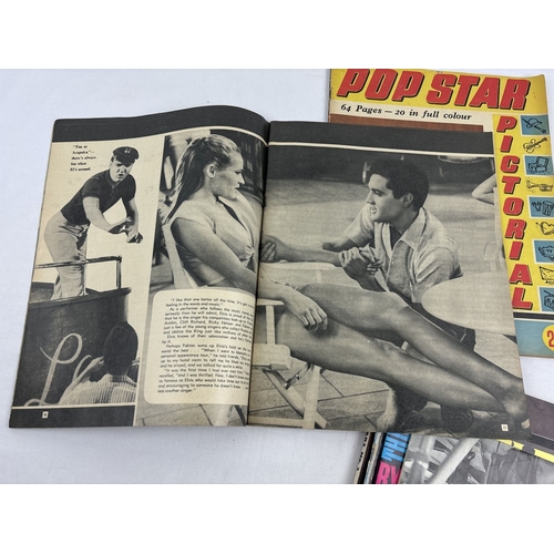 121 - 6 assorted vintage 1960's pop music magazines to include the first 2 issues of Pop Star Pictorial wi... 