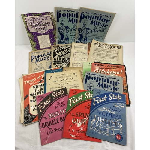 123 - A collection of vintage sheet music and music magazines. To include 1920's Popular Music and Dancing... 