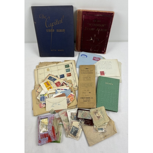 72 - A collection of antique & vintage stamp albums, stamps and philatelic ephemera. To include Stamps fr... 