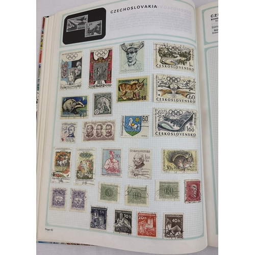 75 - A collection of assorted vintage stamp stock books, loose stamp album pages, loose stamps & stamped ... 