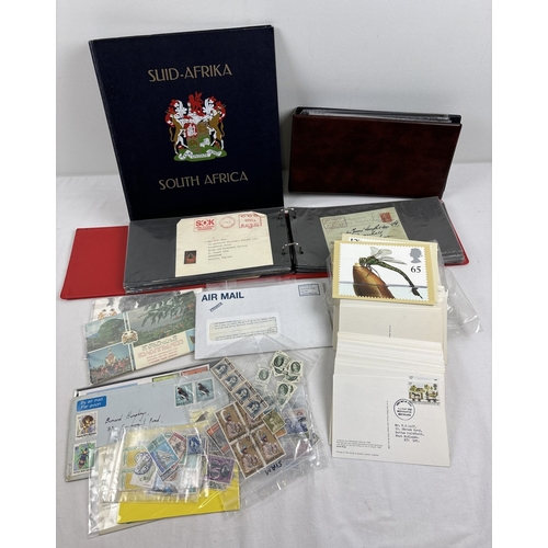 76 - A collection of assorted vintage stamps, first day covers, PHQ cards and stamped envelopes. Lot incl... 