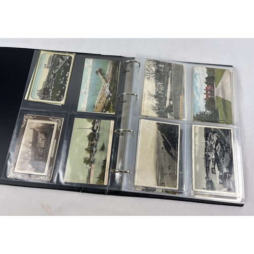 261 - A modern postcard binder containing 86 assorted early 20th century postcards of Norfolk & Suffolk. T... 