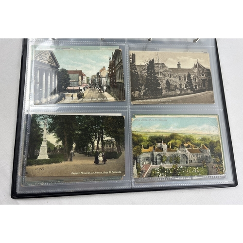 261 - A modern postcard binder containing 86 assorted early 20th century postcards of Norfolk & Suffolk. T... 