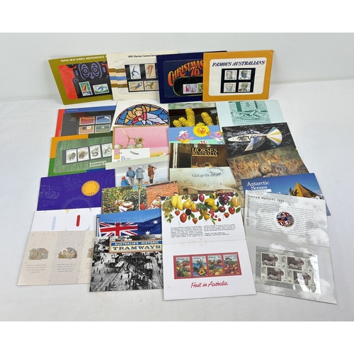 78 - 28 assorted Australia Post mint stamp presentation packs from the 1970's, 80's & early 90's. To incl... 