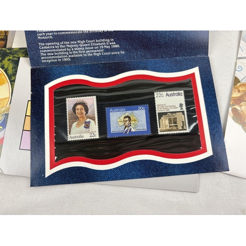 79 - 25 assorted Australia Post mint stamp presentation packs from the 1980's & early 90's together with ... 