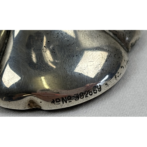 1161 - An early Edwardian silver fluted bud vase with weighed base and beaded rim. Hallmarked for London 19... 