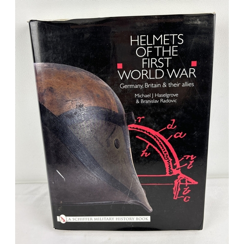 1222 - Hardback book - Helmets of the First World War: Germany, Britain & and their allies, by Michael J. H... 