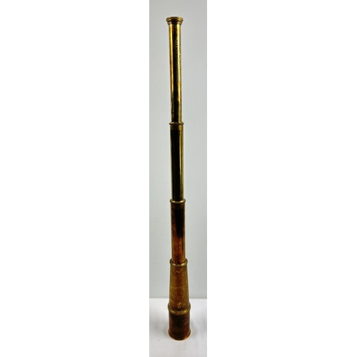 1405 - A large modern brass 5 drawer telescope marked Broadhurst Clarkson & Co, London. Approx. 27.5cm long... 