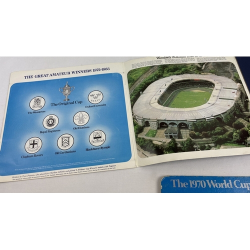 1185 - 2 vintage 1970's football related medallion/coin collectors sets from Esso - complete. 1972 FA Cup C... 