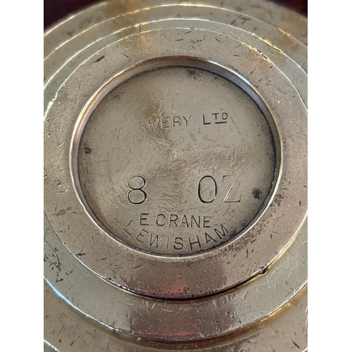 1195 - A large set of Victorian brass Avery Ltd travelling apothecary scales with mahogany case. With brass... 