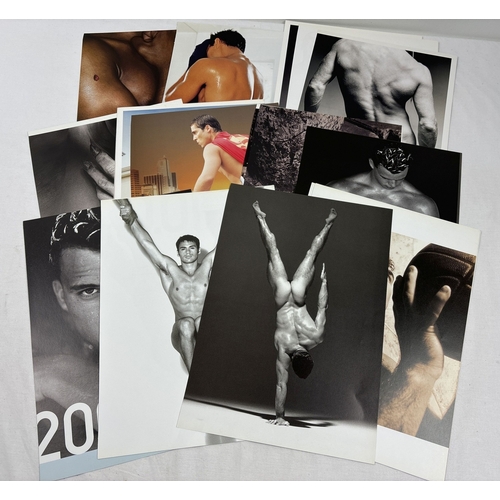 34 - A collection of 125+ assorted homo erotic photographic pictures, mostly 2 sided. Look to be loose pa... 