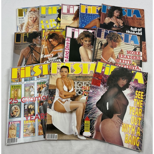 96 - Complete Year Set - 12 issues of Fiesta, adult erotic magazine from volume 25/1991.