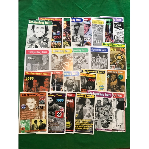 1481 - 25 x editions of the speedway magazine The Speedway Years