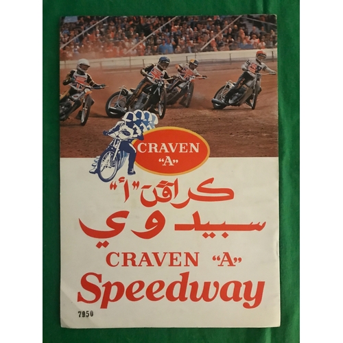 1489 - A rare Egyptian speedway programme - Cairo 1979 Craven 