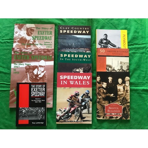 1503 - 9 x speedway track history books covering the South West & Wales, comprising:- Bristol (2), Plymouth... 