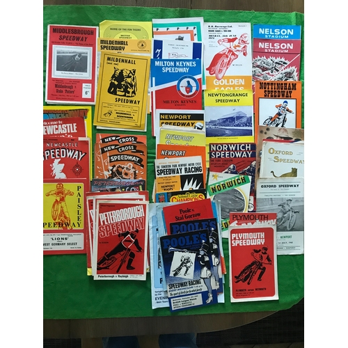 1507 - 79 x speedway programmes tracks 'M' to 'P' 1946 to 2004, comprising:- Middlesbrough (2), Mildenhall ... 