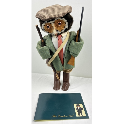 A boxed The London Owl Company character owl - The Country Squire