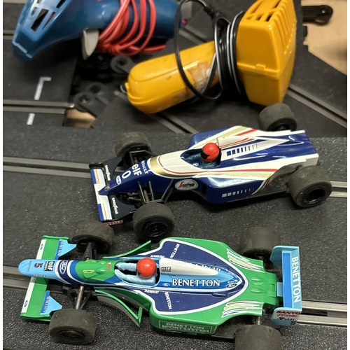 A Mid 1990s boxed Formula one Scalextric pole position racing game