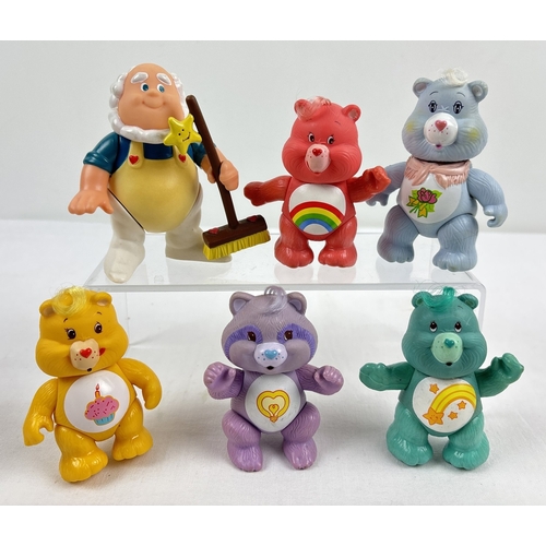 151 - 6 assorted 1980's poseable plastic Care Bears figures from AGC Kenner Toys. Comprising Cloud Keeper ... 