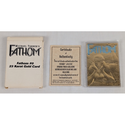 54 - Fathom #0 Limited Edition KT Dynamic Forces exclusive Wizard 'Blue Hue Logo Gold Card'. 1 of 500. Bo... 