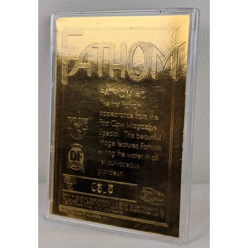 54 - Fathom #0 Limited Edition KT Dynamic Forces exclusive Wizard 'Blue Hue Logo Gold Card'. 1 of 500. Bo... 