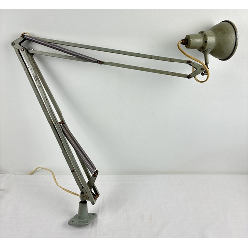 1383 - A vintage Angle poise lamp painted grey, with original 1001 Lamps of Bromley label. Lamp designed by... 