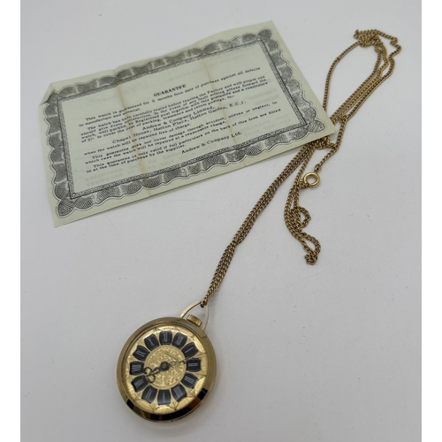 1137 - A vintage 1960's Lucerne watch pendant on a 30