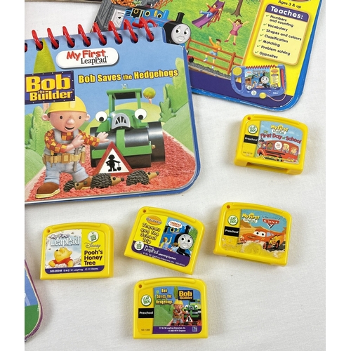 3 - Leapfrog My first LeapPad red bus electronic interactive playbook. Comes with 5 game cartridges & bo... 