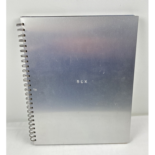 30 - Madonna: Sex, 1992 spiral bound Coffee Table book from Maverick with aluminium covers. Photographed ... 