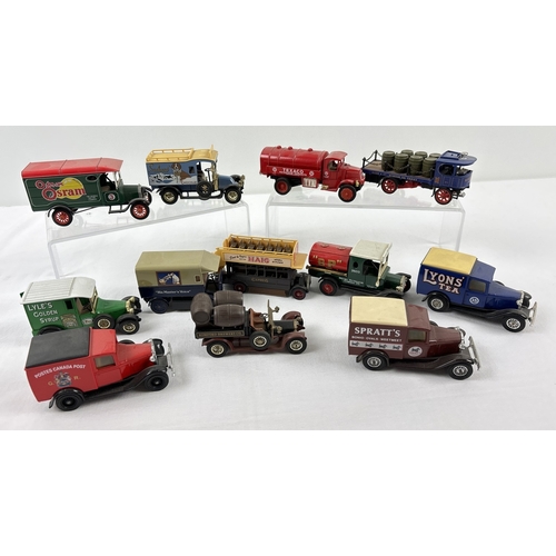 1296 - 24 assorted Matchbox Models of Yesteryear advertising vehicles to include vans, removals lorries, ta... 