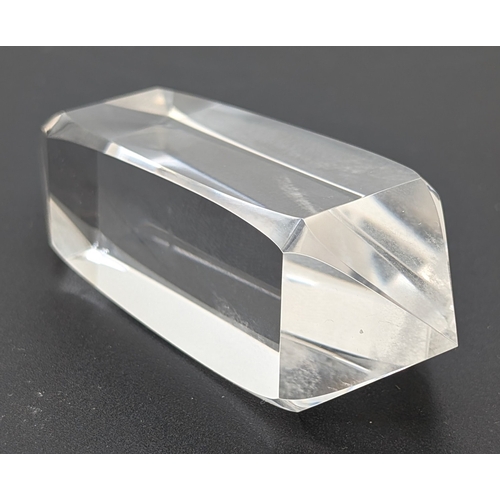 1338 - A clear quartz 8 sided Forseeer polished wand by Drew Tousley at Luminary Studios. Approx 2.75 x 2.5... 