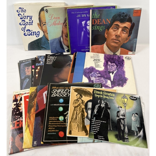 1272 - A collection of 20 records and 3 box sets of vintage vinyl. Comprising: Frank Sinatra, Shirley Basse... 