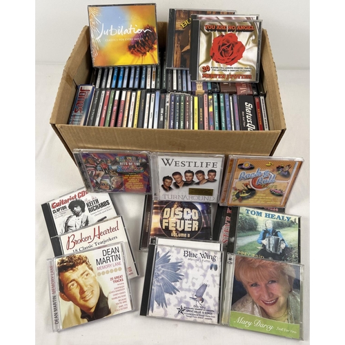 1273 - 60+ music CD's and CD box sets of mixed Genre music. To include: Dean Martin, Status Quo, Westlife, ... 