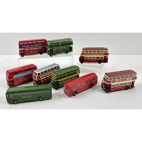 1295 - 9 assorted Exclusive First Editions diecast London Transport buses, OO or 1:76 scale. To include Rou... 