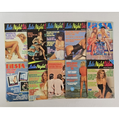 67 - 10 assorted vintage adult erotic magazines from Fiesta, to include Late Night Video, Summer Specials... 