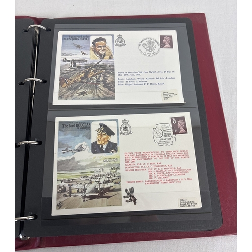 39 - A 1970's album of 52 RAF flown first day covers produced by the Royal Air Force Museum, Hendon. Albu... 