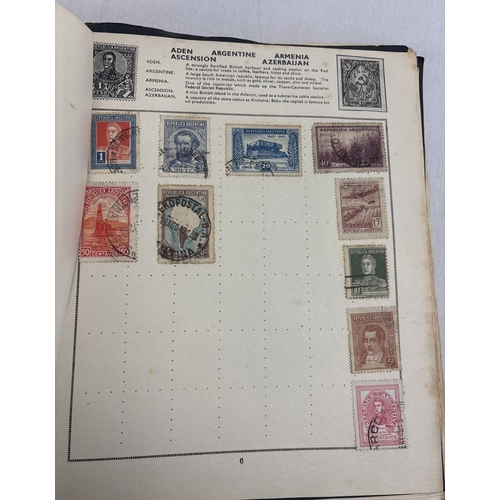 38 - A vintage The Quickchange Illustrated Stamp Album containing British and foreign stamps. To include ... 