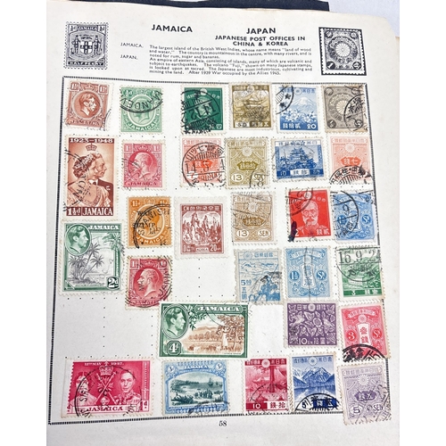 38 - A vintage The Quickchange Illustrated Stamp Album containing British and foreign stamps. To include ... 