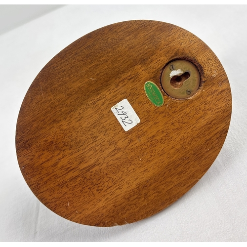 1271 - A Beswick ceramic Alsatian wall plaque #2932, in black & cream matt finish. Issued from 1986-89 from... 