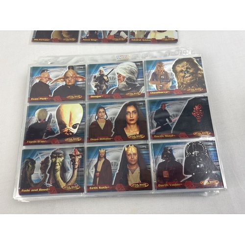 5 - 3 complete Star Wars trading card sets by Topps together with 4 chase cards. Sets comprise complete ... 