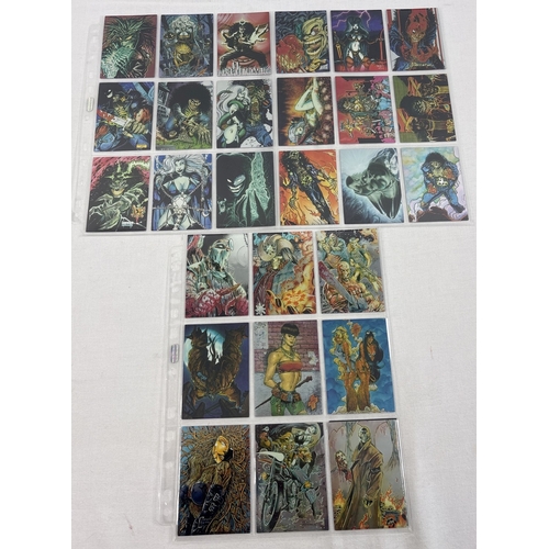 6 - Evil Ernie 2 Glow in the Dark Chromium complete base set of trading cards (#1-100) by Chaos Comics a... 