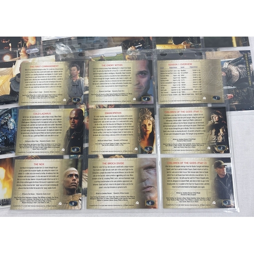 11 - 3 complete base sets of trading cards: Stargate SG-1 Season 1 by Rittenhouse, 2001 (#1-72), Stargate... 