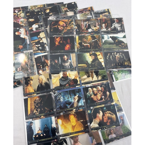 11 - 3 complete base sets of trading cards: Stargate SG-1 Season 1 by Rittenhouse, 2001 (#1-72), Stargate... 