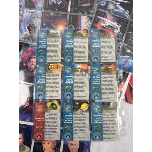 12 - 3 complete base sets of Star Trek trading cards by Skybox: Star Trek Master Series 1, 1993 (#1-90), ... 