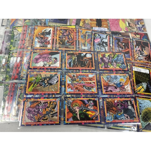 16 - 4 complete base sets of comic book trading cards: The Return of Superman by Skybox, 1993 (#1-100), D... 