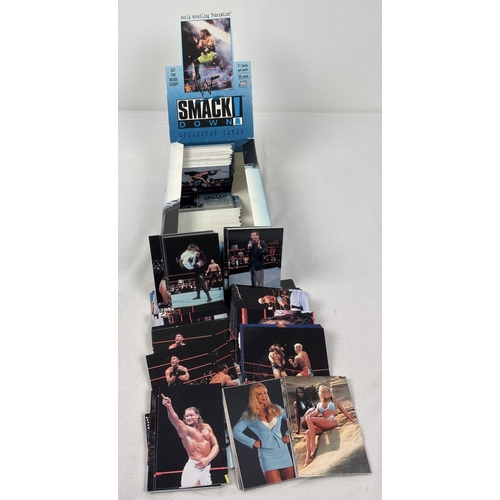 18 - Approx 245 WWF Smackdown! Collectors Cards by Comic Images, 1999. Opened in booster box.