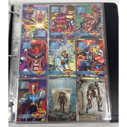 21 - Folder of approx 220 trading cards comprising promo, subset and chase cards from various trading car... 