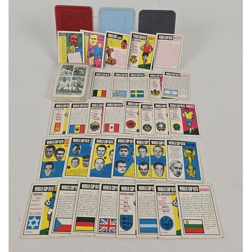 23 - 4 vintage sets of Top Trumps cards together with 33 World Cup 1970 Anglo Confectionery cards. Top Tr... 
